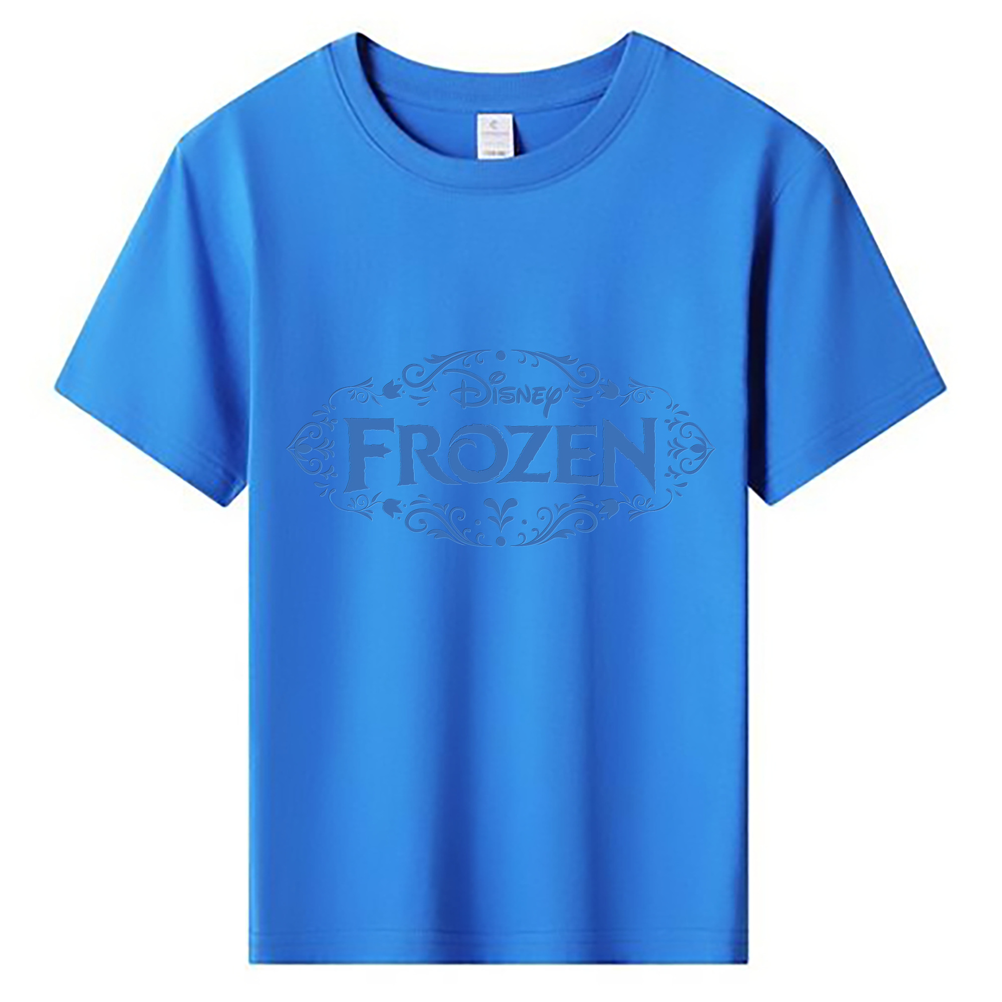 （画像用） アナと雪の女王 アンナ エルサ Frozen Anna Elsa 綿100％キッズTシャツ（フロントプリント）